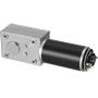 uxcell DC 24V 28RPM 50Kg.cm Self-Locking Worm Gear Motor with Encoder and Cable, High Torque Speed Reduction Motor