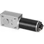 uxcell DC 24V 74RPM 25Kg.cm Self-Locking Worm Gear Motor with Encoder and Cable, High Torque Speed Reduction Motor