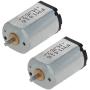 Fielect 2Pcs DC Motor 1.5V-4.5V 9000-13000RPM 0.04A Micro Motor Electric Motor Round Shaft for RC Boat DIY Airplane Toys Model DIY Hobby