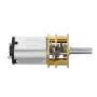 uxcell Micro Speed Reduction Motor DC 3V 15RPM with Full Metal Gearbox 0.15A Electric Gear Box Motor with 2 Terminals for DIY RC