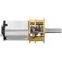 uxcell Micro Speed Reduction Motor DC 6V 50RPM with Full Metal Gearbox 0.18A Electric Gear Box Motor with 2 Terminals for DIY RC