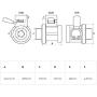 EZ Oil Drain Valve EZ-106RL Oil Drain Valve, 1 Pack, 14mm-1.5