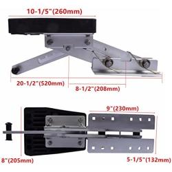 Aluminium Outboard Motor Bracket for Boat, Marine Outboard Motor Engine Surpport Auxilary Up To 20HP Mounts 2 Stroke