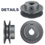 Mechanical Belt Pulley Single/Double Groove Web Sheave Bored-to-Size Belt Sheave Cast Iron Belt Section (AK25-5/8, Single Groove)