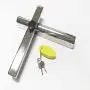 HWI Marine Stainless Steel Outboard Engine Motor Lock with Keys and Floater