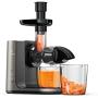 Cold Press Juicer, NIFEIPDUO Masticating Juicer Machines With Reverse Function/Silent Motor, Easy To Clean Slow Masticating Juicer With Brush For High Nutrient Juice and Vegetable Juice (Black)