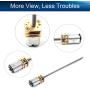Jutagoss N20 Speed Reduction Gear Motor with M3x34mm Lead Screw Thread Shaft DC 3V 300RPM for DIY Mobile Robot,Smart Cars Project 1Pcs