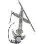 Front Passenger Side Power Window Regulator with Motor Assembly for Honda Civic 1996-2000 Coupe (2 Pins Plug)