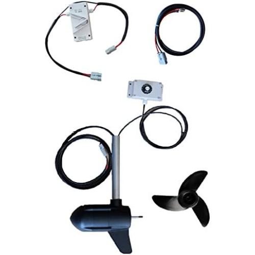 Caroute S300-48V 160LB Electric Boat Trolling Motor with Speed Controller Large Thrust Saltwater 160 Pound for DIY