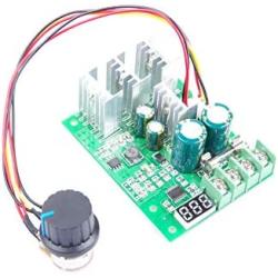 KNACRO 20A PWM DC Motor Governor Controller 30A Max DC 6-60V 12V 24V 36V 48V Brush DC Motor Controller Digital Display 0-100% Speed Regulation
