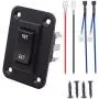 TWTADE Momentary Polarity Reverse Rocker Toggle Switch Control Motor Up Down forword reverse 20A 50V DC/15A 250V AC 6 Pin 3 Position (ON)-Off-(ON) with Panel,Wire KCD2-7-223-6PIN+M-075-1K+X TWTADE Momentary Polarity Reverse Rocker Toggle Switch Control Motor Up Down forword reverse 20A 50V DC/15A 250V AC 6 Pin 3 Position (ON)-Off-(ON) with Panel,Wire KCD2-7-223-6PIN+M-075-1K+X