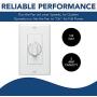 NuTone Variable Speed Wall Control for Ventilation Fans, Dial Knob Control, 3 Amp., 120V, White