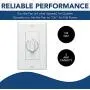 NuTone Variable Speed Wall Control for Ventilation Fans, Dial Knob Control, 3 Amp., 120V, White