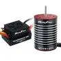 Hobby Fans Waterproof F540 9T 4370KV 3.175mm Shaft Brushless Motor with 60A ESC for 1/10 RC Racing Car Off-Road Truck