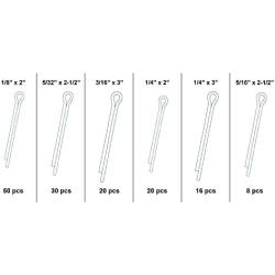 Swordfish 31100-144pc Cotter Pin Assortment