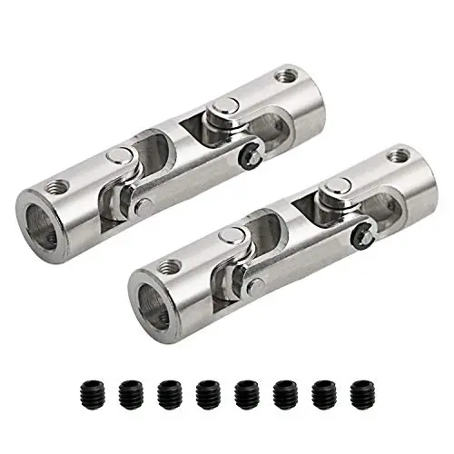 Aopin 5mm to 5mm Rotatable Universal Joint Coupling Shaft Stepper Motor, Length 52mm / 2.05