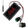 PWM Motor Speed Controller 6V 9V 12V 18V 24V 36V 48V 60V DC 6V - 30V Pulse Width Modulation Regulator 8A 180W Stepless Variable Speed/Forward and Reverse Switch DC Speed Regulation (PWM 8A)