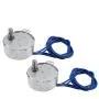 Fielect 2Pcs Synchronous Motor AC 110V 0.8-1RPM Synchron Motor Turntable Motor CW/CCW Direction 4W TYC-50 Horizontal Hole Shaft