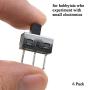 Boscoqo Mini Slide Switch 3 Pin 2 Position Subminiature Easy Solder Definite Level Action Durable Construct SPDT High Knob Vertical Toggle Panel Mount 6 PCS for 3D Printer Bread Board Power Control