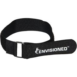 Premium Cinch Straps with Stainless Steel Metal Ring (Buckle), Reusable Durable Hook and Loop, Multipurpose Securing Straps 1