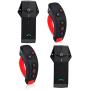 Motorcycle Bluetooth Headset FreedConn Colo-RC Communication Intercom Helmet Headset with L3 Handlebar Remote Controller NFC,FM Radio,Handsfree,Range-1000M,2-3Riders Pairing Pack of 2 Hard Cable