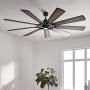 Kichler 300285DBK Gentry XL Ceiling Fan, 1-Light, Distressed Black