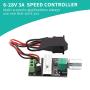 V TELESKY PWM DC Motor Speed Controller 1203BB DC Motor Driver 3A Motor Driver Adjustable Reversible Switch 6V 12V 24V 28V 80W (2Pcs)