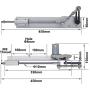 JQDML Cycling Reciprocating Linear Actuator Motor 24V 30-150MM 1.18-6