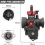 NIBBI Carburetor PE19mm,fit 50cc—125cc Motorcycle Engine with Carb Jets for YAMAHA KAWASAKI SUZUKI Apollo Dirt Bike Mini Bike SSR TTR KYMCO SYM TAOTAO CG125/CG150