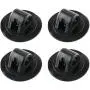 JCBIZ 4pcs 75mm Rubber Boat Motor Fixing Bracket Buckle Inflatable Boat Kayak Motor Fixed Bracket Buckle Propeller Motor Mount Seat Outboard Engine Buckle