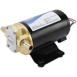 YaeMarine 12V 3.2GPM (12.0LPM) Oil Pump Turbo Pump Oil Scavenge Pump Impellor Gear Pump Self Priming Reversible for Diesel Lubricants Machinery Fuel Scavenge Oil Transfer (Black)