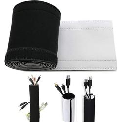 59inch Neoprene Cable Management Sleeve Neoprene Cord Organizer Neoprene Flexible Cable Cover Neoprene Cable Protector