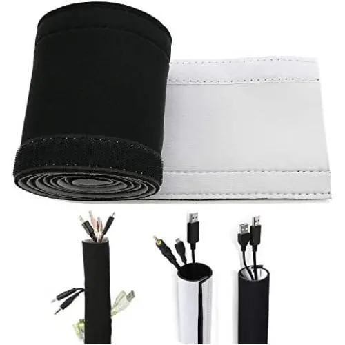 59inch Neoprene Cable Management Sleeve Neoprene Cord Organizer Neoprene Flexible Cable Cover Neoprene Cable Protector
