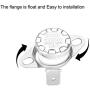 uxcell KSD301 Thermostat 135°C/275°F 10A Normally Closed N.C Adjust Snap Disc Temperature Switch for Microwave,Oven,Coffee Maker 2pcs