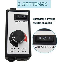 JOD Router Fan Variable Speed Controller Control for Electric Motor Rheostat AC 120 Power from 500w to 1800w Adjuster