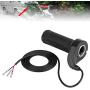 Qiilu Universal Twist Throttle Handle Grip Motorcycle Accelerator Electric Scooter Twist Speed Throttle Grip with 3 Cables for Replacement