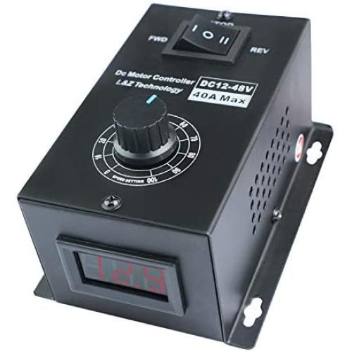 L&Z DC Motor Speed Controller PWM 12-48V 40A Brush Motor Adjustment Control Module 1200W 25kHZ