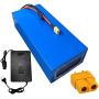 Jieoto 72V Lithium Battery Pack 20AH 30AH 40AH Electric Motorcycle Rechargeable Battery with 84V Charger Suitable for Moped Scooters Replace LiFePO4 Battery Electric Scooter