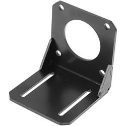 Mounting Bracket, Black Stainless Steel Mounting Stepper Motor Bracket Holder Rack for 57 NEMA23 Stepper Motor