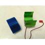 RC Motor Heatsink 540, Aluminum Motor Heat Sink with 6V Cooling Fan Fit 540 550 3650 Size Brushless Motor for 1/8 1/10 RC Car Truck Buggy Crawler(Green)