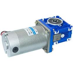 Bemonoc NMRV030 90VDC Worm Gear Motor Low Speed 22 RPM High Torque 120 Watt with Gearbox Speed Reducer Ratio 80/1