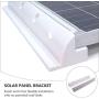 Cabilock 2pcs Solar Panel Side Mounting Brackets Marine Caravan Motorhome RV Solar Panel Side Mount Brackets Solar Panel Roof Installation Clamps White