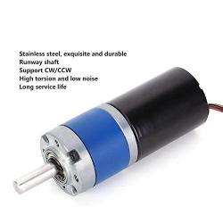 12V Brushless DC Motor, Electric Motor Round Shaft Mechanical Parts Metal Gear 36MM High Torsion Low Noise Wear Resistant(1600RPM)