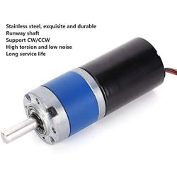 DC 12V 36MM Gear Motor, Mini Brushless Speed Reduction Motor, High Torque Electric Geared Motor, Silent Centric Output Shaft Gearbox, Mechanical Parts(45RPM)