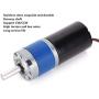 DC 12V 36MM Gear Motor, Mini Brushless Speed Reduction Motor, High Torque Electric Geared Motor, Silent Centric Output Shaft Gearbox, Mechanical Parts(45RPM)