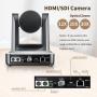 Zowietek PTZ NDI Camera 30X Live Streaming PoE Camera with simultaneous HDMI and 3G-SDI outputs(1pcs) + Zowietek PTZ IP Camera Controller | PTZ Network Keyboard | 4D Joysti