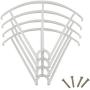 Upgraded Spare Parts for Syma X5 X5C X5C-1 RC Mini Quadcopter Drone Motors Main Blade Propellers Motor Base Propeller Protectors Blades Frame Landing Skid Included Mounting Screws Set White