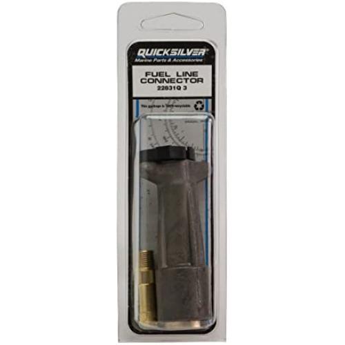 Quicksilver 22831Q3 Fuel Line Connector - Vintage Mercury and Mariner Outboards, 1-Pack