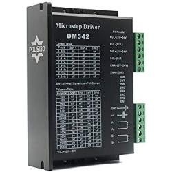 CNC Digital Microstep driver DM542 Stepper Motor Controller 2-phase Digital Stepper Motor Driver 20-50V DC Max 4.2A for Nema 17, Nema 23 and Nema 34 series stepper motor, Replace M542 M542H