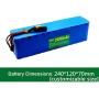 Jieoto 48V 20000mAh 13S 6P E-Bike Battery Lithium-Ion Electric Wheelchairs Battery Waterproof PVC Battery Pack Fits for 200W-750W Electric Bicycle Motor w/BMS + Charger